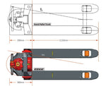 Heavy Duty 1500kg Electric Pallet Truck with Lithium Battery