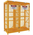 Forklift Storage Cage (Fully Assembled) - 2 Storage Levels Up To 16 Forklift Cylinders - PSGC16F