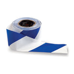 Blue & White Hazard Tape