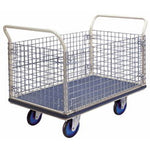 NG407 Prestar Platform Trolley with Removable Wire Mesh Sides
